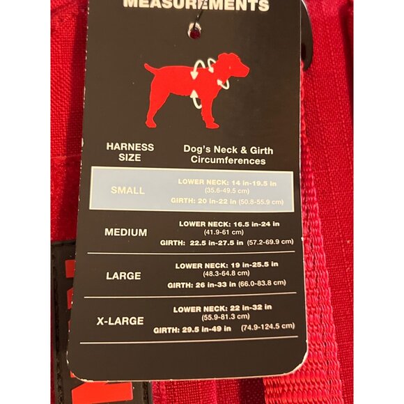 Kong Strongest Tactical Vest Harness Dogs Pets Red Ultra Durable Size Small NWT - Picture 6 of 6